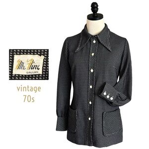 vintage 70s Mr. Fine Dallas shirt jacket size S/XS